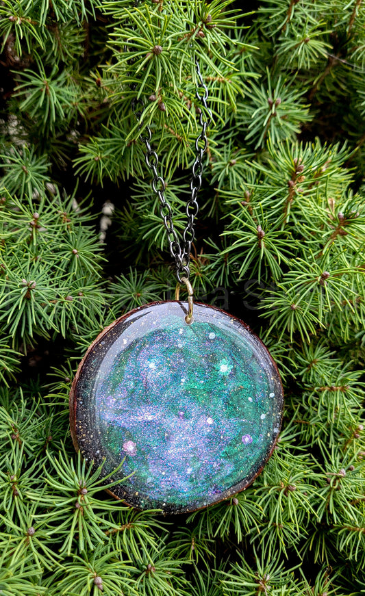 Green Galaxy Small Ornament
