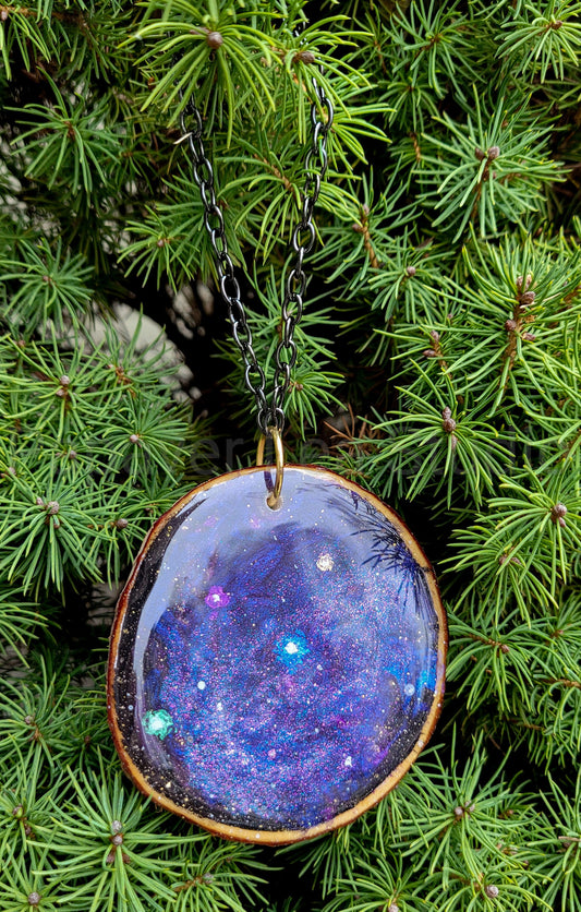 Purple Galaxy Small Ornament