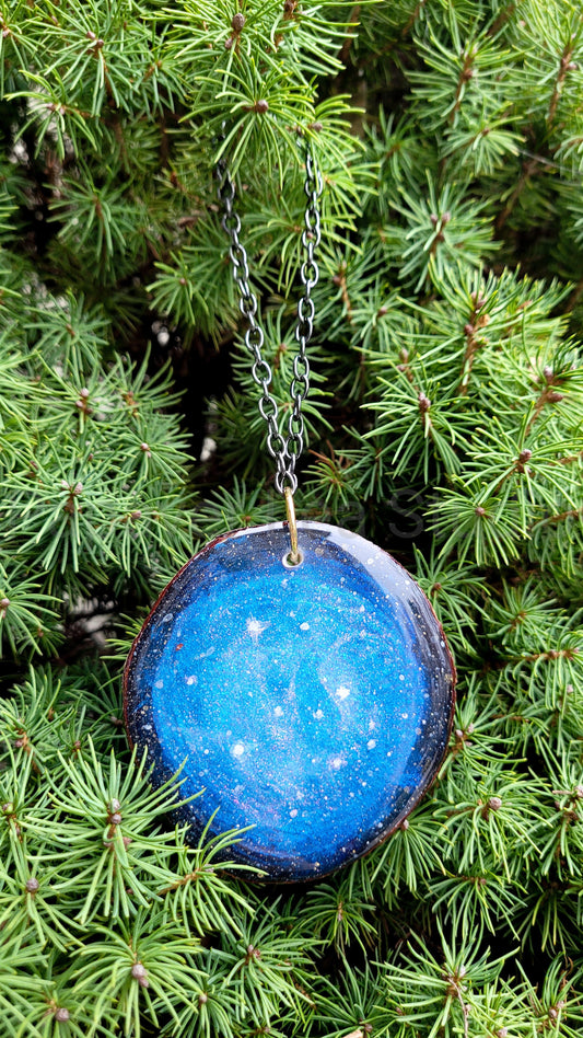 Blue Galaxy Small Ornament