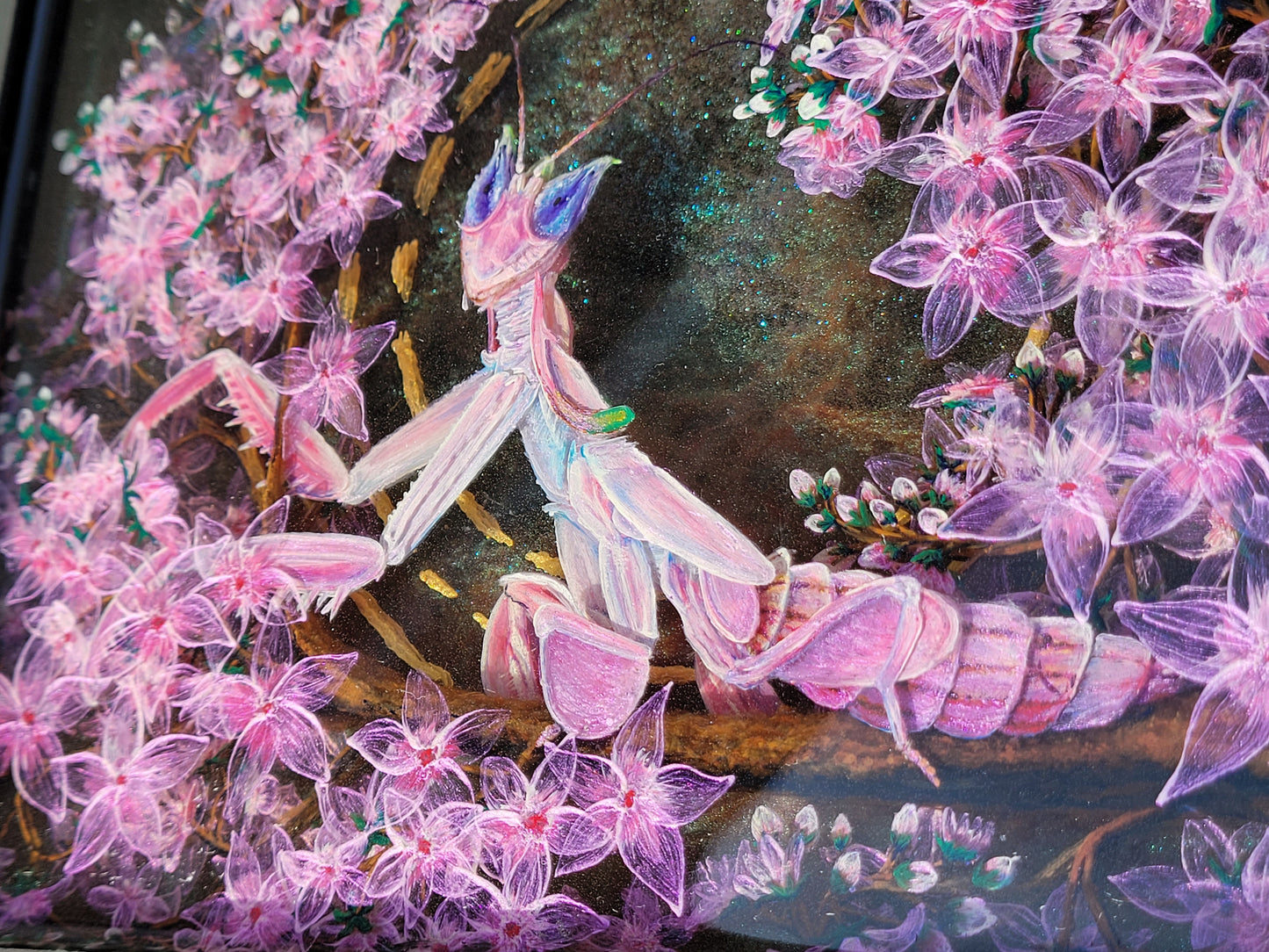 Sakura Child Resin Painting