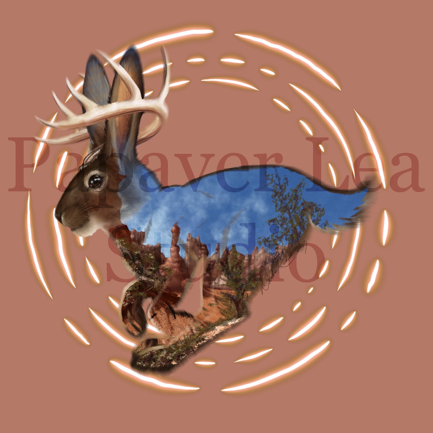 Jackalope Print