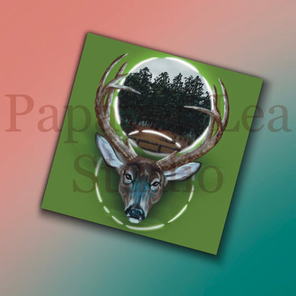 Buck Forest Sticker