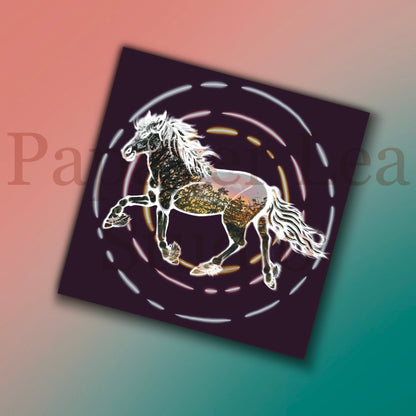 Friesian Horse Sticker