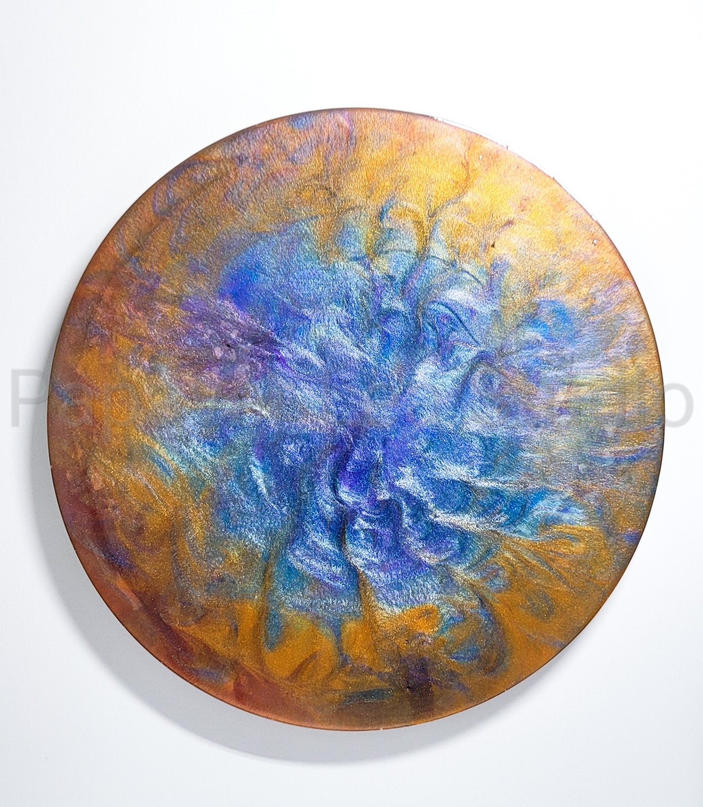 Spring Kitsune Resin Disk Painting