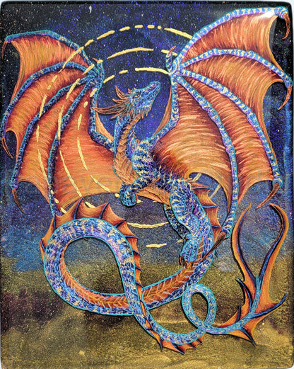 Year of the Dragon Resin Painting