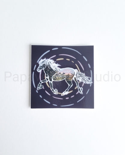 Friesian Horse Sticker